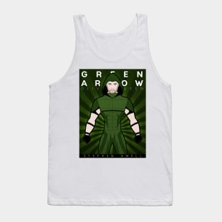 Heroes Unmasked: Green Arrow Tooniefied Poster Tank Top